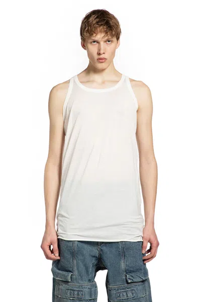 Rick Owens Drkshdw Temple Loose Tank In White