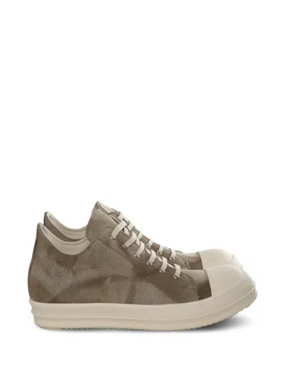 Rick Owens Drkshdw Temple Low-top Sneakers In Brown