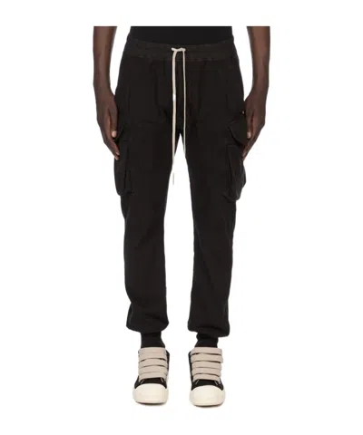 Rick Owens Drkshdw Temple Mastodon Cut Stretch Pants In Black