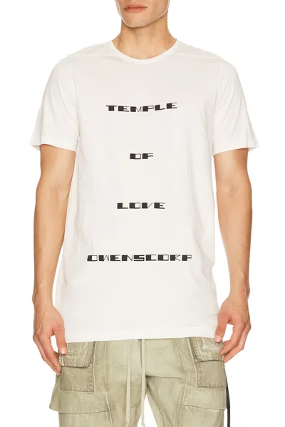 Rick Owens Drkshdw Temple Of Love Owenscorp Graphic Level T In White