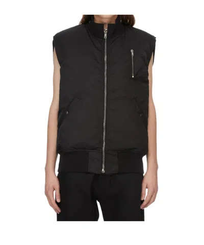 Rick Owens Drkshdw Temple Sl Tankers Bomber Jacket In Black
