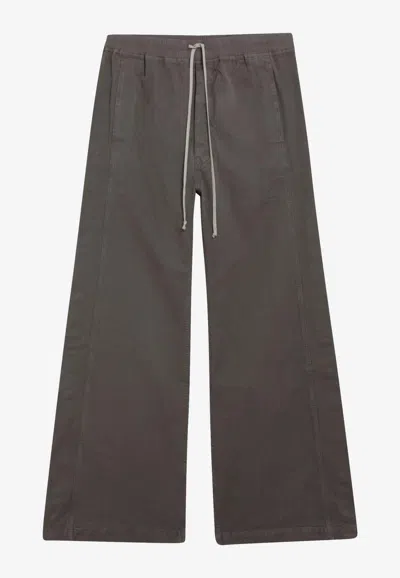 Rick Owens Drkshdw Temple Wide Cargo Pants In Gray