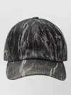 Rick Owens Drkshdw Textured Fabric Cap Vintage Style In Black