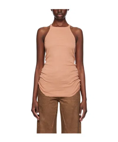 Rick Owens Drkshdw The I-shaped Vest In Brown