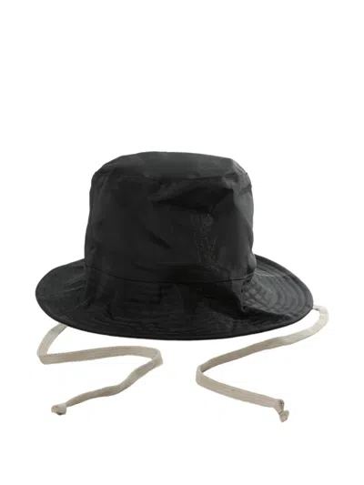 Rick Owens Drkshdw Tie-detail Hat In Black