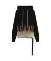 Rick Owens Drkshdw Drkshdw By Rick Owens Oversized Hoodie Black And Terra In Black