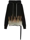Rick Owens Drkshdw Oversize Hoodie In Black/terra