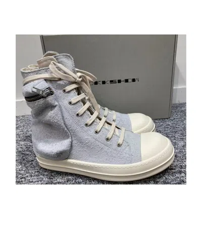Rick Owens Drkshdw Tie High-top Casual Sneakers In Gray