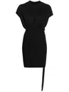 Rick Owens Drkshdw Drkshdw By Rick Owens Woman Mini Dress Black Size M Cotton In Black