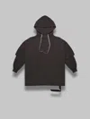 Rick Owens Drkshdw Tommy Hustler Hoodie In Gray