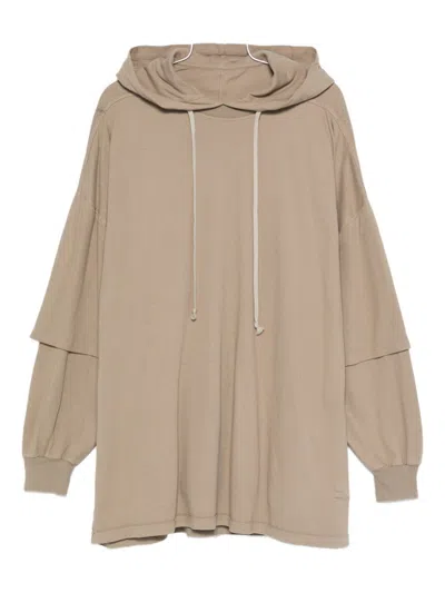 Rick Owens Drkshdw Tommy Hustler Hoodie In Animal Print