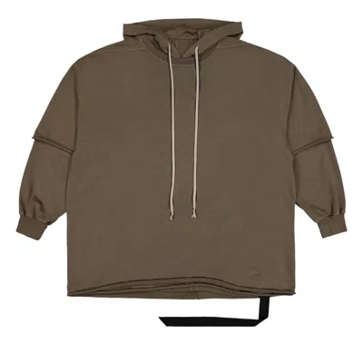 Pre-owned Rick Owens Drkshdw Tommy Hustler Hoodie 'dust' | Brown | Men's Size Onesize