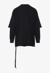 Rick Owens Drkshdw Drkshdw By Rick Owens Relaxed Cotton Sweatshirt In Black