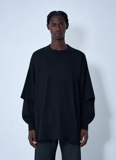 Rick Owens Drkshdw Tommy Hustler Sweat T-shirt In Black