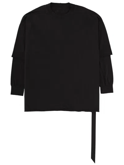 Rick Owens Drkshdw "tommy Hustler" T Shirt In Black