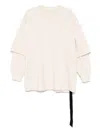 Rick Owens Drkshdw Off-white Hollywood Tommy Hustler T-shirt In Neutrals