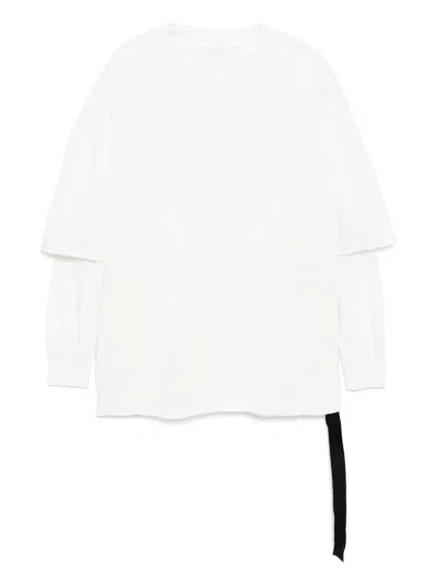 Rick Owens Drkshdw Tommy Hustler T-shirt In White