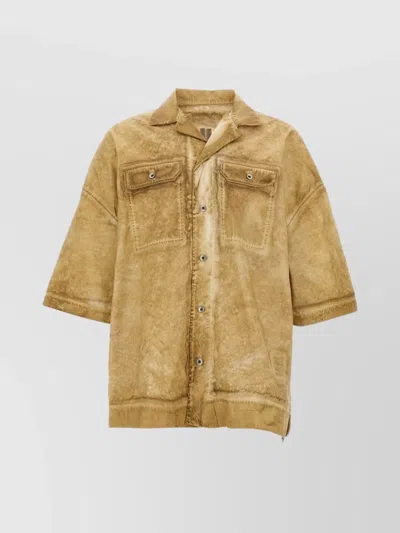 Rick Owens Drkshdw 'tommy Magnum' Shirt Featuring Tie Detail