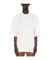 Rick Owens Drkshdw Crew-neck Cotton T-shirt In White