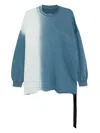 Rick Owens Drkshdw Tommy Sweatshirt In Blue