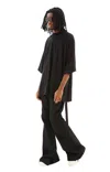 Rick Owens Drkshdw Tommy Organic Cotton T-shirt In Black