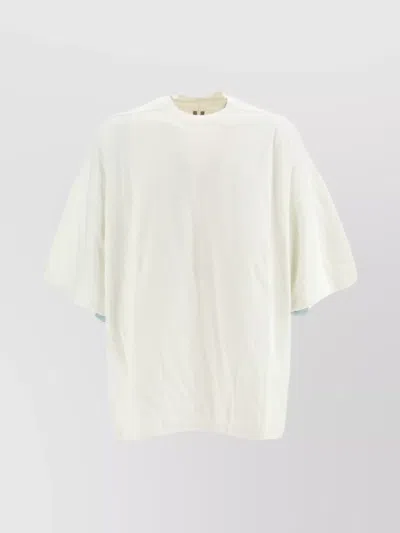 Rick Owens Drkshdw Tommy T Crew Neck Short Sleeve In White