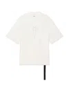 Rick Owens Drkshdw Tommy T T-shirt In Milk & Pearl
