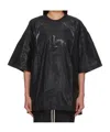 Rick Owens Drkshdw Black Hollywood Tommy T-shirt In Black