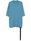 Rick Owens Drkshdw Tommy T-shirt In Blue