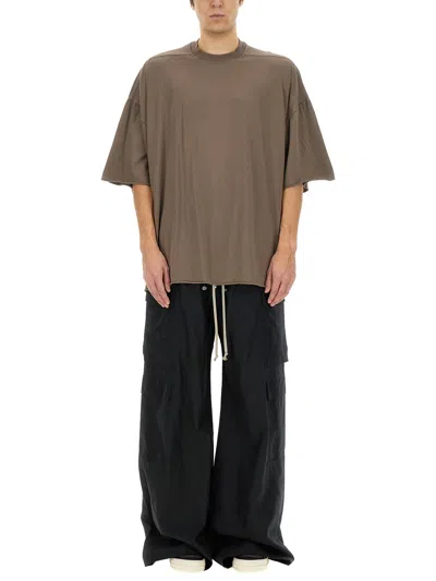 Rick Owens Drkshdw "tommy" T-shirt In Dove