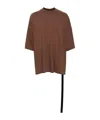 Rick Owens Drkshdw Drkshdw By Rick Owens Man T-shirt Khaki Size Onesize Cotton In Brown