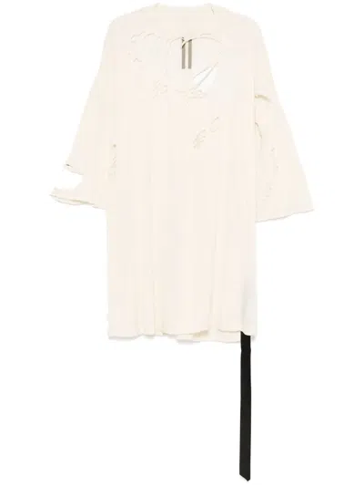 Rick Owens Drkshdw Tommy T-shirt In Neutrals