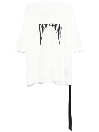 Rick Owens Drkshdw Tommy T-shirt In White