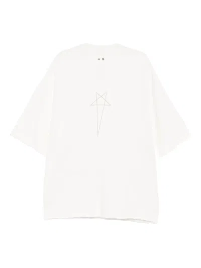 Rick Owens Drkshdw Tommy T-shirt In White