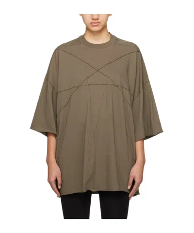 Rick Owens Drkshdw Gray Tommy T-shirt In 34 Dust