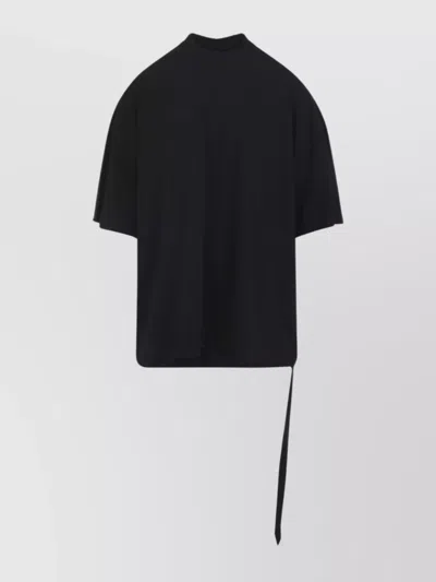 RICK OWENS DRKSHDW TOMMY TURTLENECK SHORT SLEEVE TIE TOP