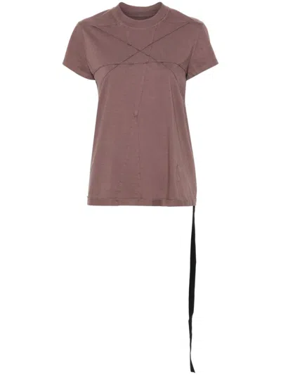 RICK OWENS DRKSHDW TONAL-STITCHING COTTON T-SHIRT
