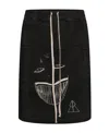Rick Owens Drkshdw Toothface Shorts In Black