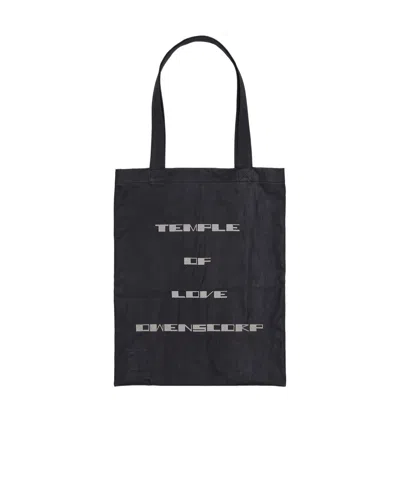 Rick Owens Drkshdw Top Handle Shoulder Bag In Black
