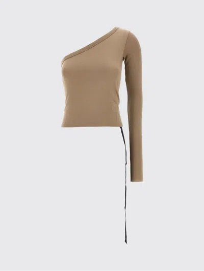 RICK OWENS DRKSHDW TOP RICK OWENS DRKSHDW WOMAN COLOR BEIGE,H31777022