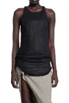 Rick Owens Drkshdw Denim Tank Top In Black