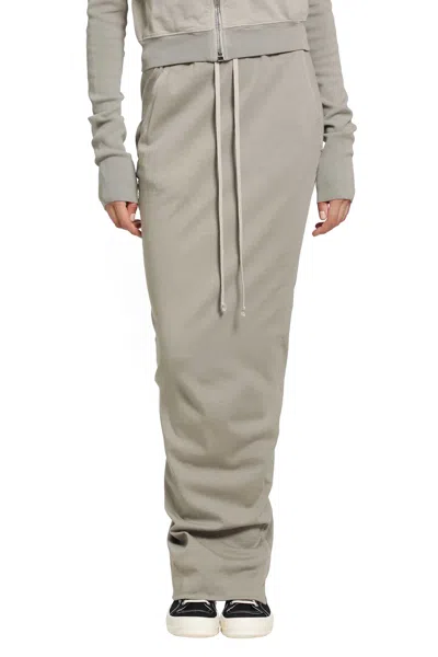 Rick Owens Drkshdw Tower Pull On Pillar Skirt In Gray
