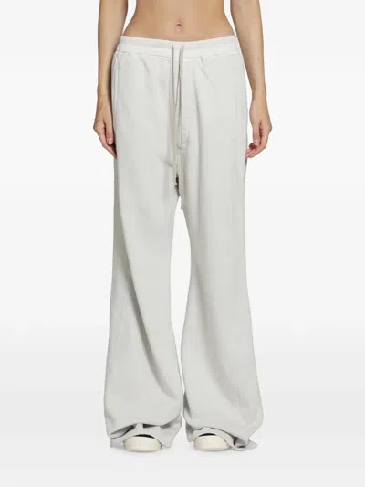 Rick Owens Drkshdw Tower Wide Pusher Track Pants In White