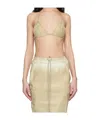 Rick Owens Drkshdw Triangle Bra In Green