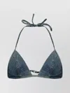 Rick Owens Drkshdw Blue Hollywood Garment-washed Denim Bra