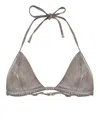 Rick Owens Drkshdw Triangle Straped Bra In Grey
