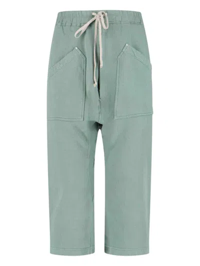 Rick Owens Drkshdw Trousers In Green
