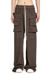 Rick Owens Drkshdw Drawstring Casual Pants In Brown
