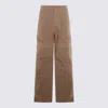 Rick Owens Drkshdw Stefan Wide Leg Cargo Pants In Brown