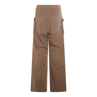 Rick Owens Drkshdw Trousers Dirty Pearl In Brown